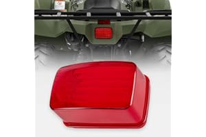 KICRY ATV Brake Tail Light Lens Taillight Brake Stop Lights Cover Compatible with Yamaha Grizzly Big Bear Bruin Kodiak Wolverine Rhino Viking Aftermarket 5KM-8472C-10-00 (Only Lens)