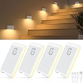 WILLED Motion Sensor Light Indoor, Warm White Rechargeable Night Light, Wireless Stair Lights Indoor, Battery Motion Sensor N