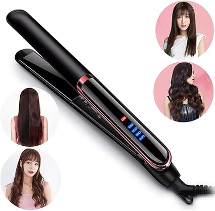 Amazon ヘアアイロン ストレートヘアアイロン ダブルマイナスイオン