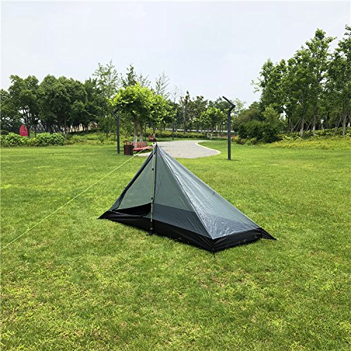 Survivalist Mosquito Net Canopy Camping Bed for Single- Compact and Lightweight Pyramid Mesh Tent - Thumbnail 2
