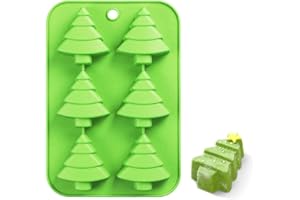 EFIVS ARTS 6 Christmas Tree Silicone Cake Baking Mold Cake Pan Handmade Soap Moulds Biscuit Chocolate Ice Cube Tray DIY Mold