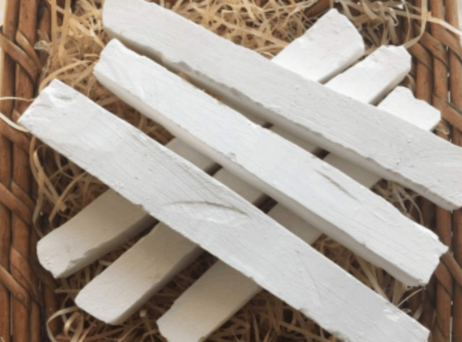 UCLAYS MONASTIC SAWN Chalk Chunks – Premium Quality, Natural Chalk, Crunchy Texture, 7 oz (210 g)