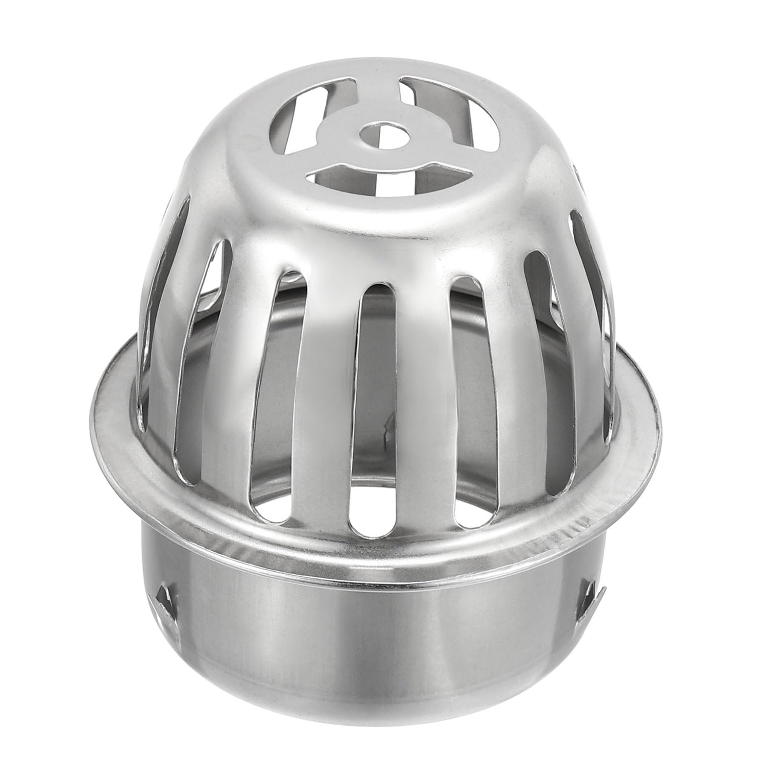 PATIKIL Dome Gutter Guard Filter 3 Inch, Stainless Steel Downspout Strainer, Anti-Blocking Outdoor Gutter Cleaning Tool for Stops Leaves Debris, Fits 2.8-3 Inch