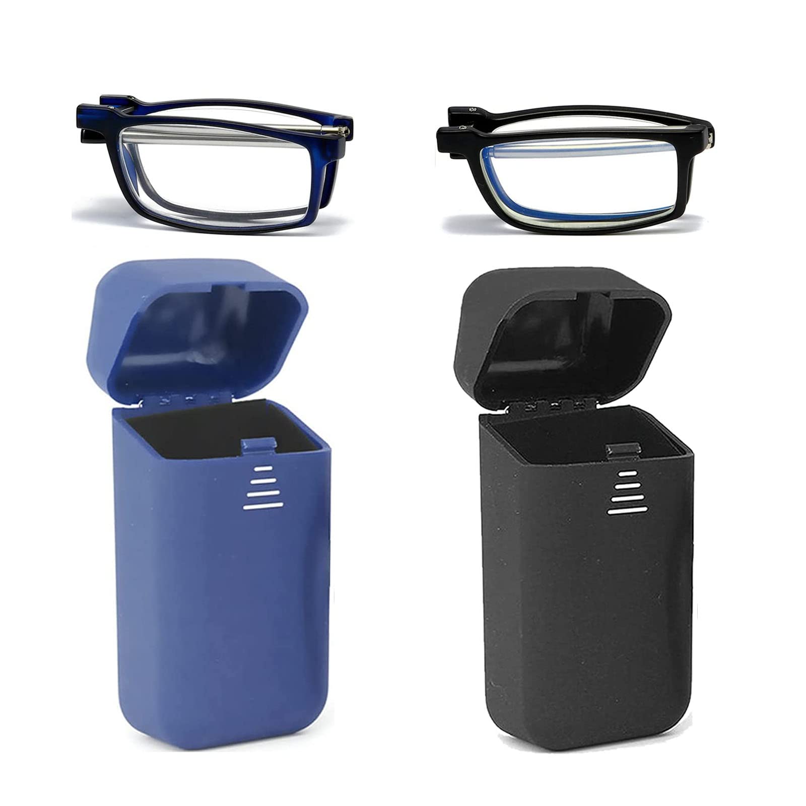Hubeye Foldable Reading Glasses Portable Easy to Carry Folding Blue Light Blocking Reader with Glasses Case 2.00 — image 1