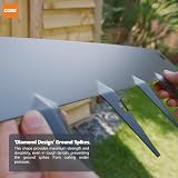CORE EDGE Lawn Edging 65mm Face Anthracite Flexible Steel Border view 7