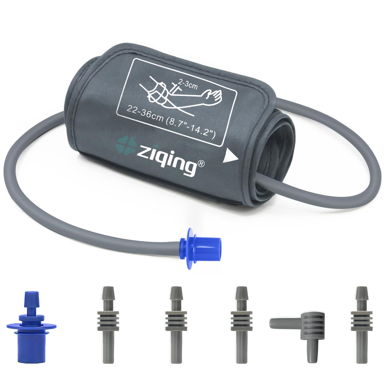 Photo 1 of Universal Blood Pressure Cuff(22-36cm) with 6 Different Blood Pressure Connectors are Compatible with Almost All Bp Monitors