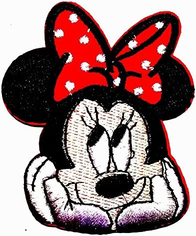 Disney's classic characters Minnie Mouse Logo Patch Sew Iron on Embroidered