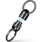TISUR Quick Release Keychain, Magnetic Key Holder Keyring Connector, Detachable Key Chain Rings for Men Women Car Keys