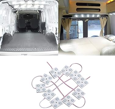 Justech 12v 40 Led Van Interior Light Kits 10 Modules Interior Car