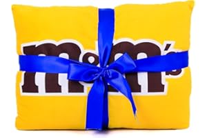 M&M'S Throw Fleece Blanket & Pillow Set | Soft and Lightweight Plush Blanket & Pillow for Couch, Bed, Sofa | Great Gift for C