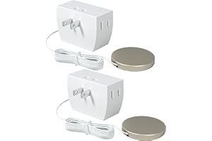 DEWENWILS 2 Pack Touch Dimmer Switch, Plug and Play Lamp Touch Control Pad, Touch Lamp Switch, Dimmable LED/CFL Lights, and Incandescent Bulbs, Dimmer Extension Cord, ETL Listed, White