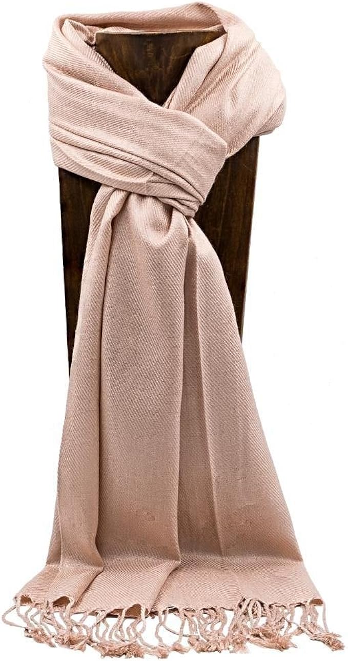 PASHMINA, SHAWL, SCARF NUDE SOLID COLOR at Amazon Women’s Clothing store