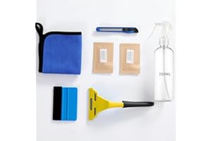 ADD.HERES Add Heres Window Film Kit - 7 Pcs Window Film Installation Tools,Vinyl Wrap Kit，Wallpaper Smoothing Tool with Felt Squeegee, Protective Tinting Film Application Set