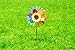 Dreamline Product Garden Pinwheel 3 Pack Made of Durable 100% Weatherproof Nylon and Fiberglass | Rainbow Colored Spinner for Gardens Dance in The slightest of breezes.