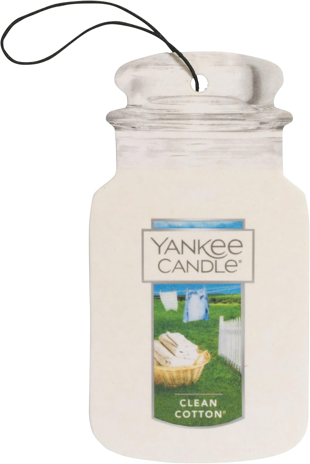 Yankee Candle Car Jar Scented Air Freshener Clean Cotton 3 Count