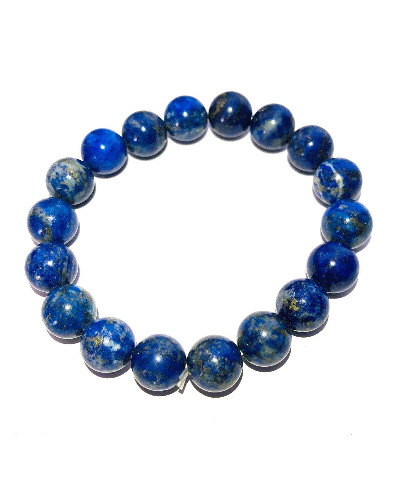 CRYSTALMIRACLE Lapis Lazuli Gemstone Beaded Round Stretch Bracelet Crystal Healing Men Women Gift Fashion handcrafted accessory