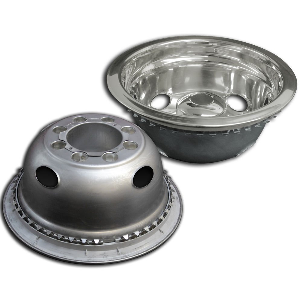 Wheel Simulators Stainless Steel 16inch (Set of 4) 16in Dually Wheels