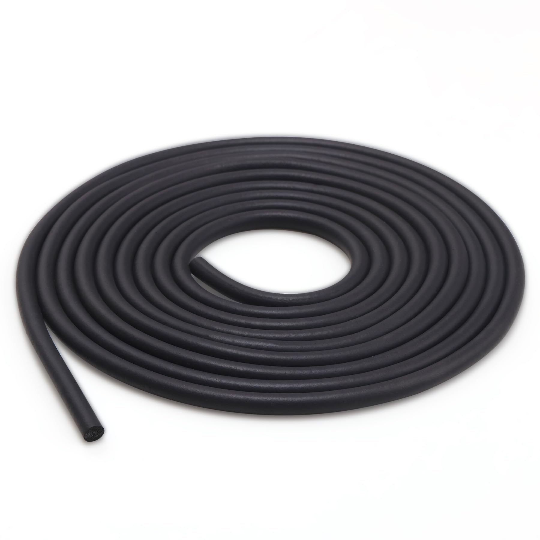 Trimold Backer Rod for Gaps and Joints, Black Rubber Caulk Saver Weather Stripping Concrete Filler Rope (6mm Diameter x 5m Length)