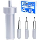 UCEC Replacement Blade and Housing Compatible with Cricut Joy/Joy2/Joy Xtra | 3PCS Paper Cutter Replacement Blade 45&deg; Standard &amp; 1 Housing Accessories, Cutter Blades for DIY Crafts and Vinyl Projects