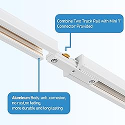 Hiiglxii 8-Light LED Track Lighting Kit with 6.6FT