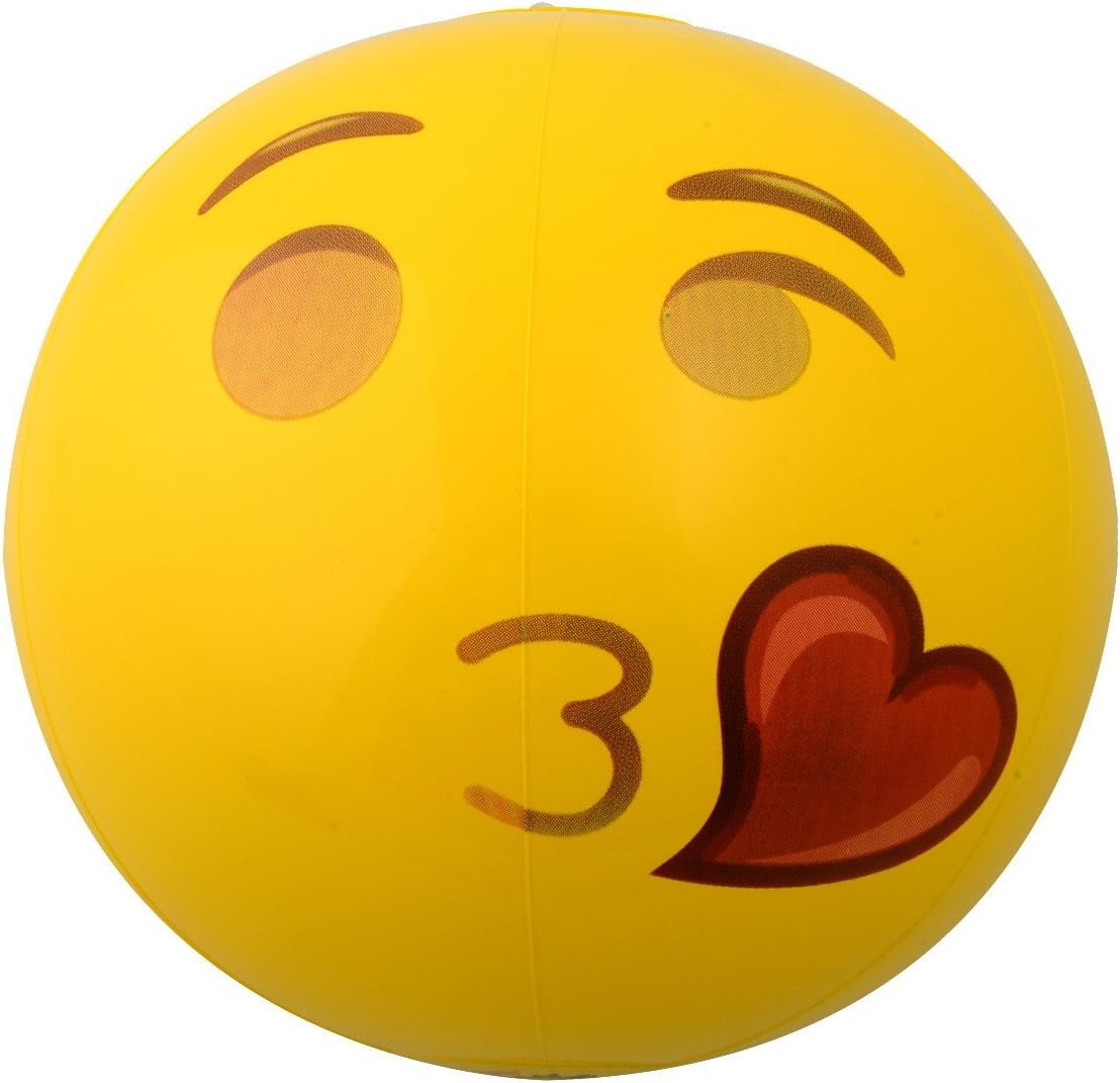 Emoji Universe: 12" Emoji Inflatable Beach Balls, 12-Pack: Toys & Games
