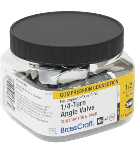 thumbnail image 2 of BrassCraft CS41BXC1 Straight Stop Valve – 1/2 X 3/8 Multi-Turn, Brushed Chrome 2 of 6