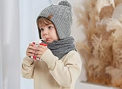 Moon Kitty Baby Boys Girls Beanie Hats Winter
