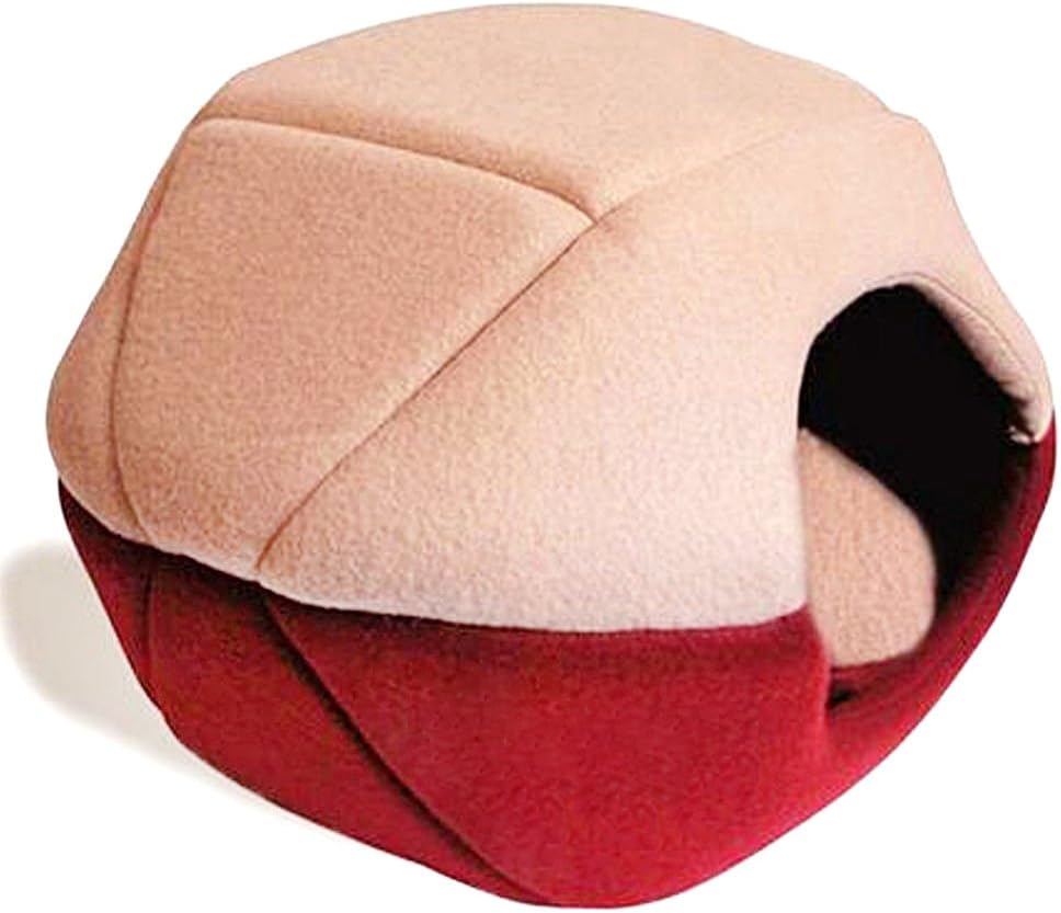 Cat Dog Cave Bed Washable Pet Bed Soft Pet House Tent and Cushion Mat Inside