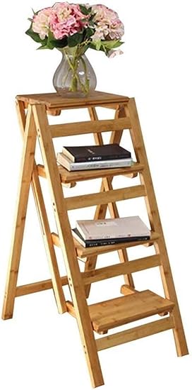 Leitern Klappstufen / Klappleiter Hocker Treppen Massivholz-Innen