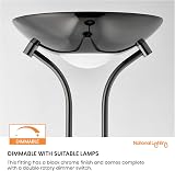 National Lighting Mother and Child Uplighter Floor Lamp with Reading Light view 6