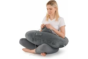 cjc Gaming Pillow for Lap, Ergonomic U-Shaped Nursing Pillow for Adult, Soft & Skin-Friendly Arm Elbow Support Pillows, Reduc