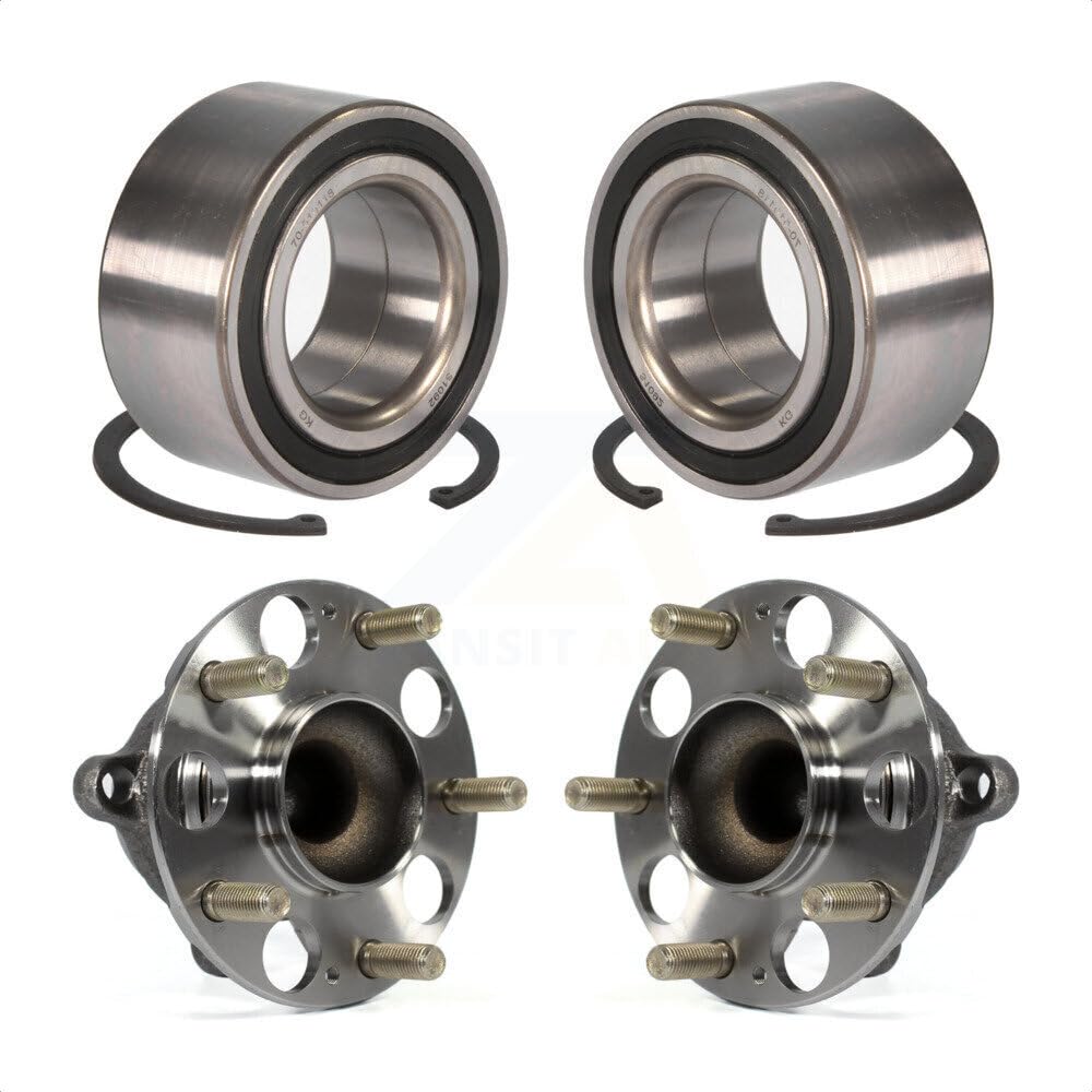 Front Rear Wheel Bearing And Hub Assembly Kit For