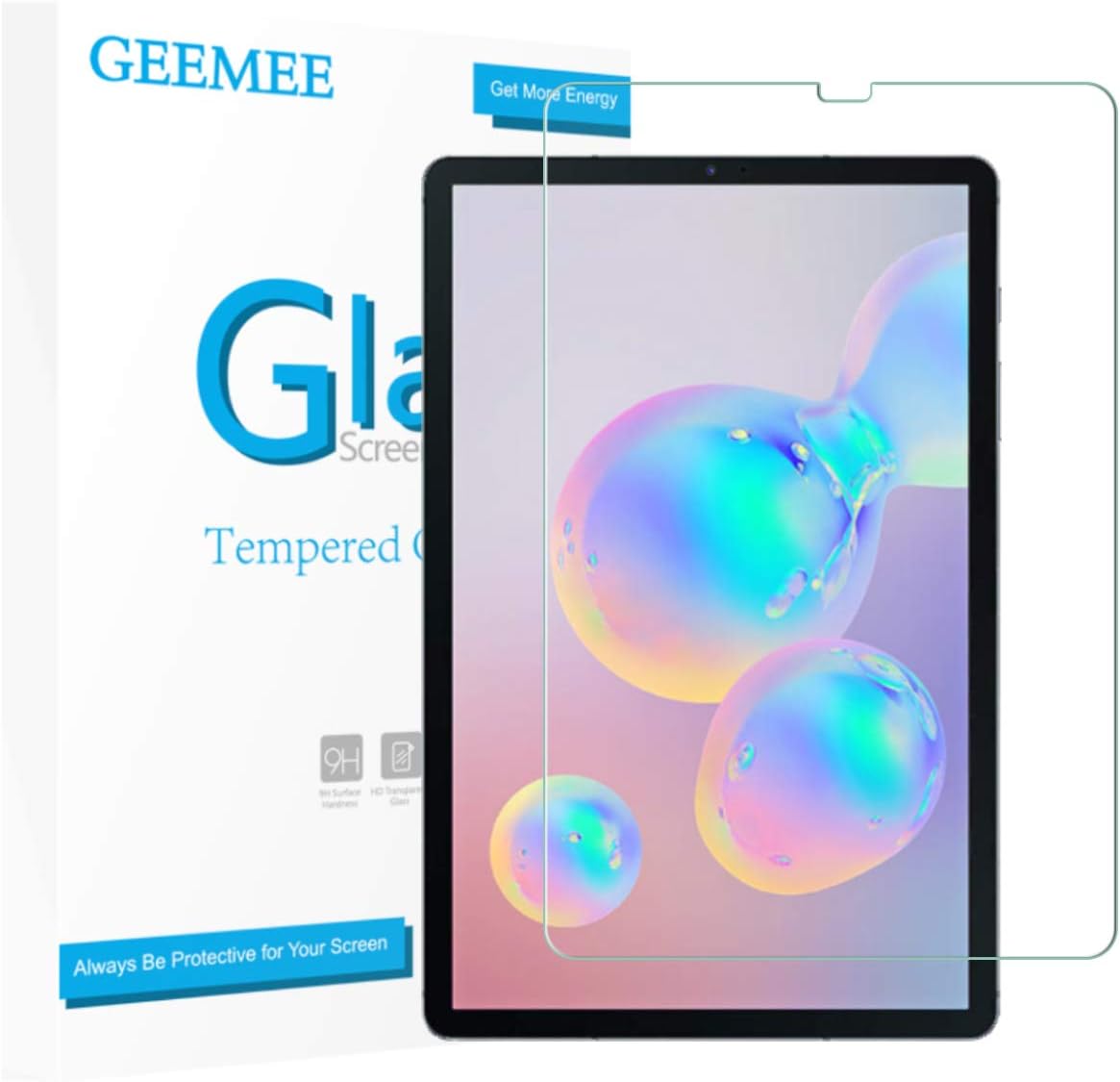 GEEMEE For Samsung Galaxy Tab S6 /Galaxy Tab S5E Screen Protector, Tempered Glass Film 9H Explosion-Proof Bubble Free Anti - Scratch for Galaxy Tab S6 SM-T860/T865