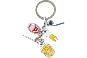 Blue Tree Publishing Dentist and Dental Hygienist,tooth trinket key chain gift