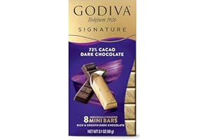 GODIVA CHOCOLATIER Godiva Signature 72% Cacao Dark Chocolate Mini Bars - 3.1oz