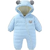 JiAmy Infant Snowsuit Hooded Baby Winter Clothes Newborn Winter Coat Baby Bear Outfit