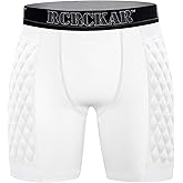 RCRCKAR Youth Boys Baseball Padded Sliding Shorts Protective Athletic Compression Underwear for Baseball Football Lacrosse