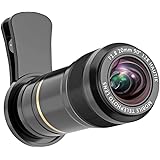 スマホ用カメラレンズ 12X望遠レンズ【完全アルミ製】、iPhoneXs Max/Xs/XR/X/8/8プラス/ 7/6 / Samsung S7 / S6 / S6 / LG/HUAWEI/Sonyとほとんどのスマートフォンに対応 携帯レンズ 望遠【１２倍光学望遠レンズ 高画質】