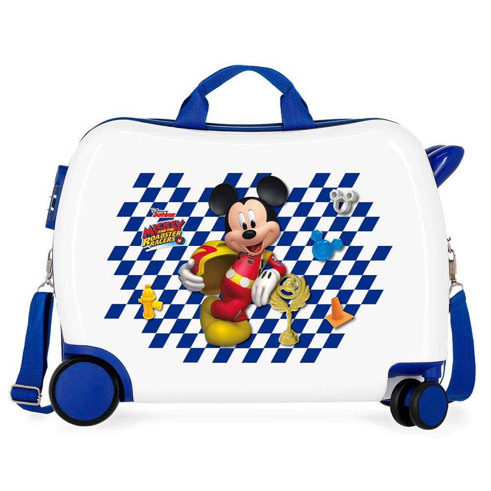 Disney Mickey, Good Mood Children's Suitcase, Multicolour 50 x 38 x 20 cm, Rigid ABS Combination Lock 34 L, 2.1 Kg, 4 Wheels Hand Luggage