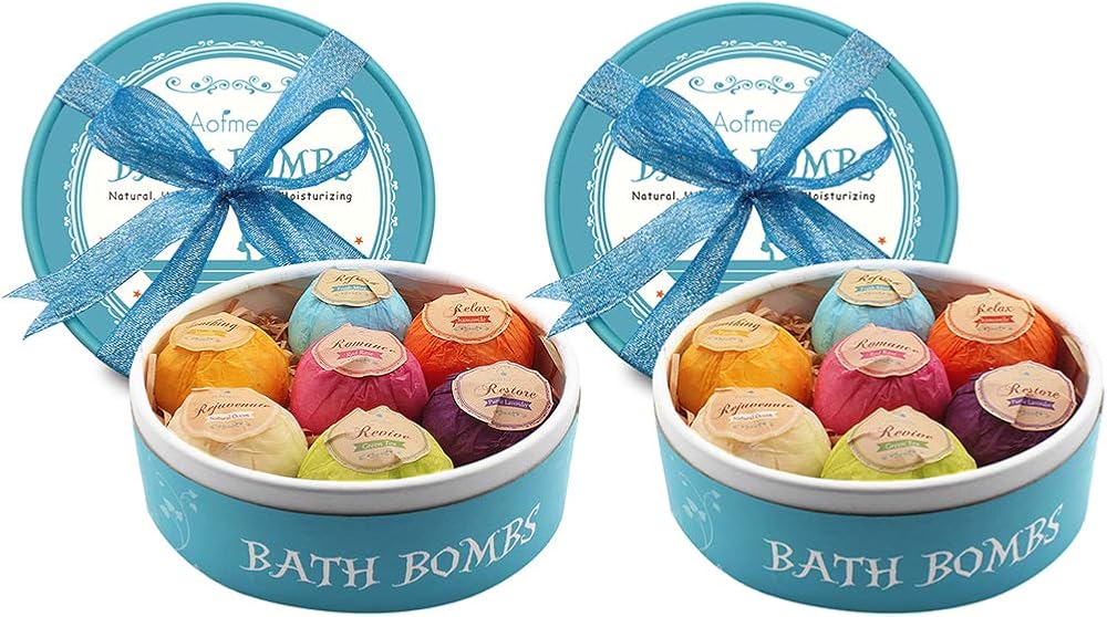 Aofmee Bath Bombs Gift Set 14 Pcs Spa Kit 70g Each 14 Scents Colors