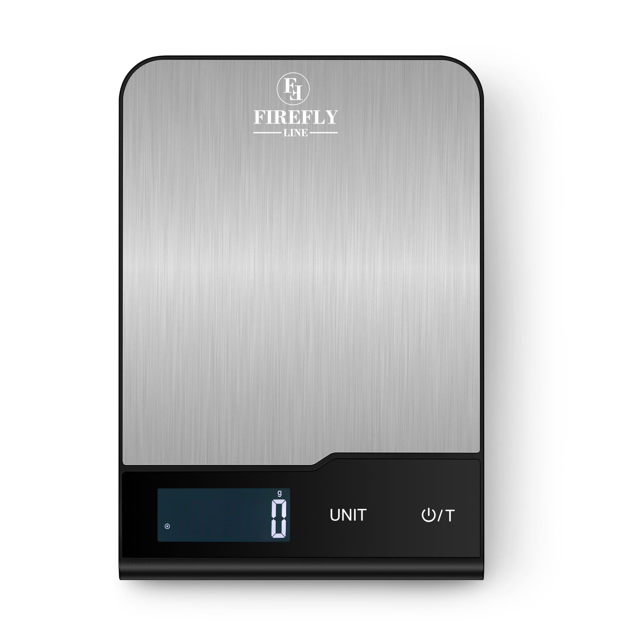 Photo 1 of FIREFLY LINE Food Scale 10kg/22lb Digital Kitchen Scale Weight Grams and Ounces 10 Units 1g Precision, Stainless Steel with LCD Display Tare Function for Baking Cooking Meal Prep Batteries Included