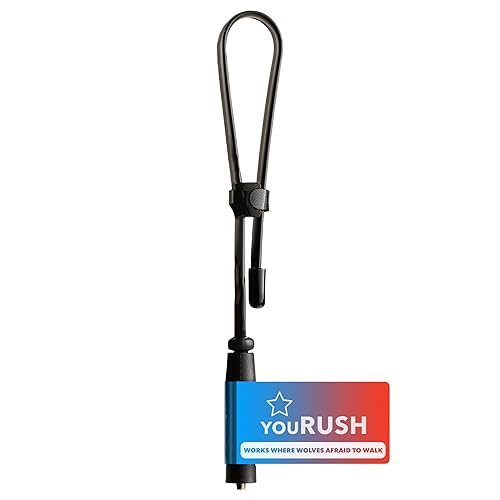 youRUSH Ham Radio UV5R Antenna Compatible with Baofeng UV-5R, UV-82, BF-F8HP. 18.7 Foldable Tactical Antenna SMA Female Connector Dual Band VHF/UHF for Two Way Radio