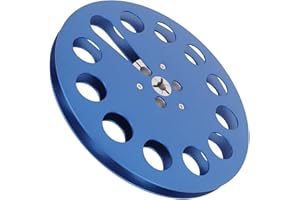7 Inches Takeup Reel, Open Reel Audio Aluminum Alloy Takeup Reel, 11 Hole Wind Holes, 1/4 Inch Empty Tape Reel for Recording 
