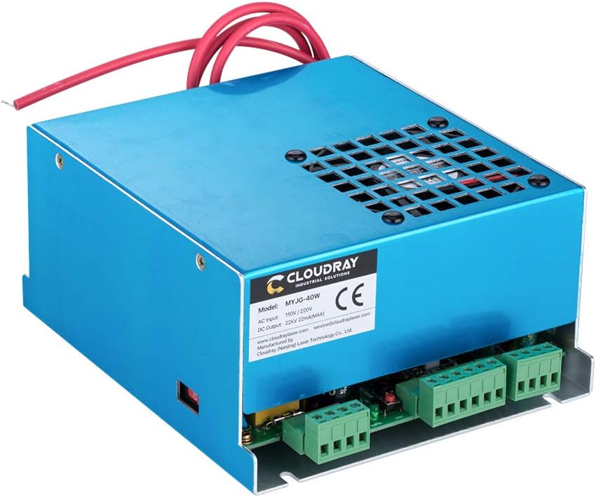 Cloudray 40W PSU Laser Power Supply 110V/220V for CO2 Laser Engraver Cutter MYJG 40W Amazon.de