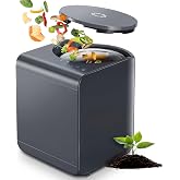 Airthereal Odorless Countertop Electric Kitchen Composter, Charcoal Gray | Revive Food-to-Soil System, 1-Click Smart Operation, Powerful Sharksden Trinity Blade, 2.5L
