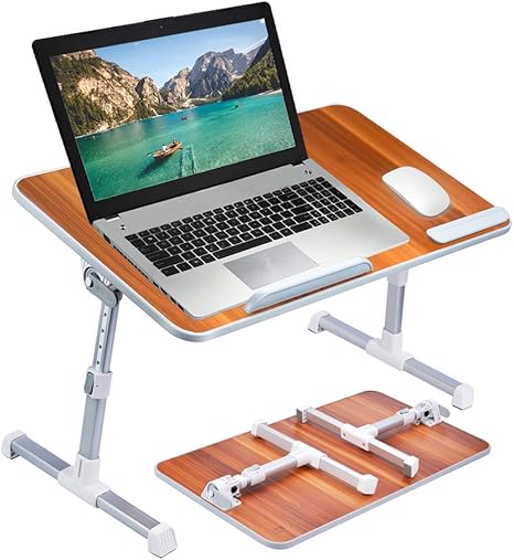 Neetto Large Size Adjustable Laptop Bed Table Portable Standing