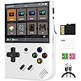 RG35XX Plus Retro Video Handheld Game Console Linux System 3.5 in IPS Screen Built-in 3300mAH Battery 64G TF Card Preinstalled 5500 Classic Games(RG35XX Plus White New)