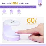 Saviland 16W Mini UV LED Nail Lamp Dryer for Gel Polish Builder Glue Nail Art view 5