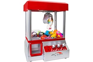 Bundaloo Claw Machine Arcade Game with Sound, Cool Fun Mini Candy Grabber Prize Dispenser Vending Toy for Kids, Boys & Girls