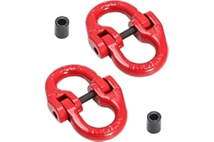 Gift2u Hammerlock Coupling Link G80 Alloy Steel Connecting Link Grade 80 Chain, 5/16" Grade for 8mm Chain, 4400 lbs Load Limit, Pack of 2
